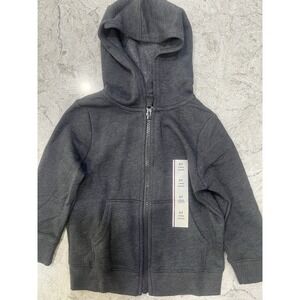 NWT Size 2T Zip Up Hoodie. Dark heathered‎ grey in color. Cat & Jack